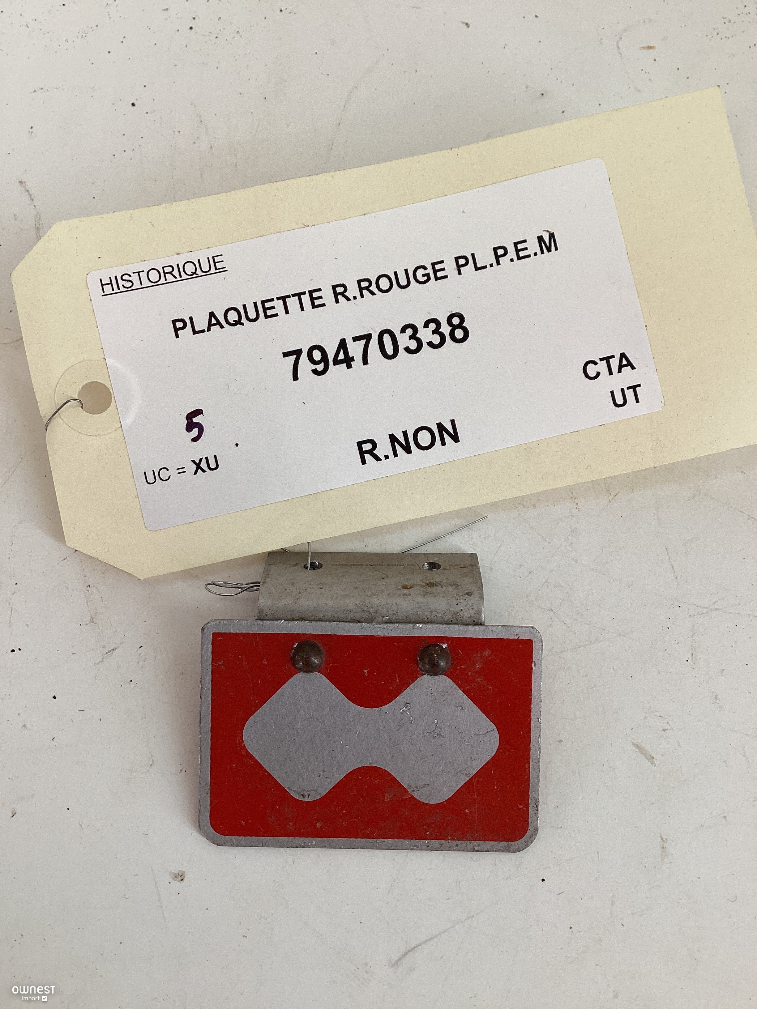 PLAQUETTE RROUGE PLPEM