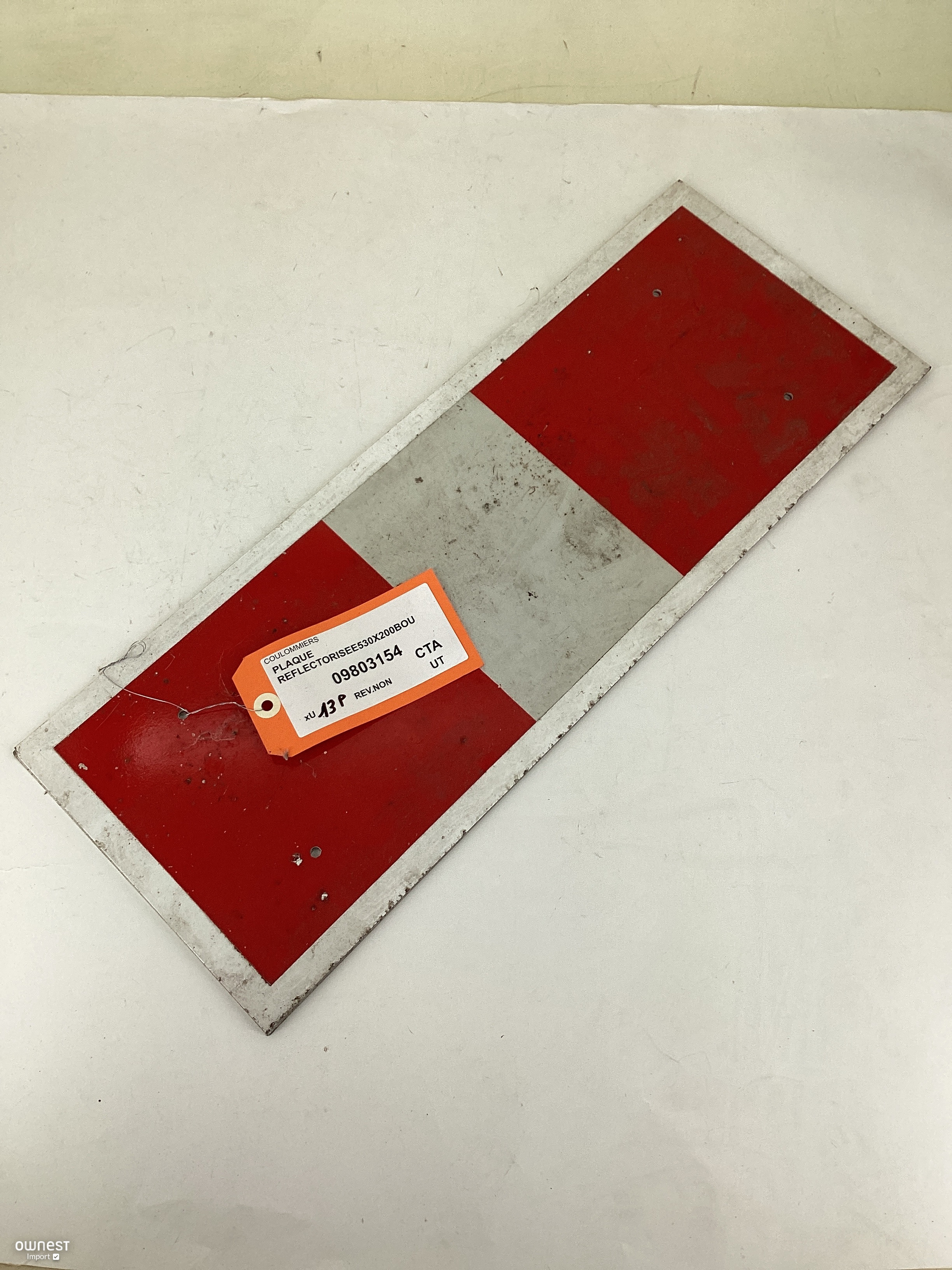 PLAQUE REFLECTORISEE530X200BOU