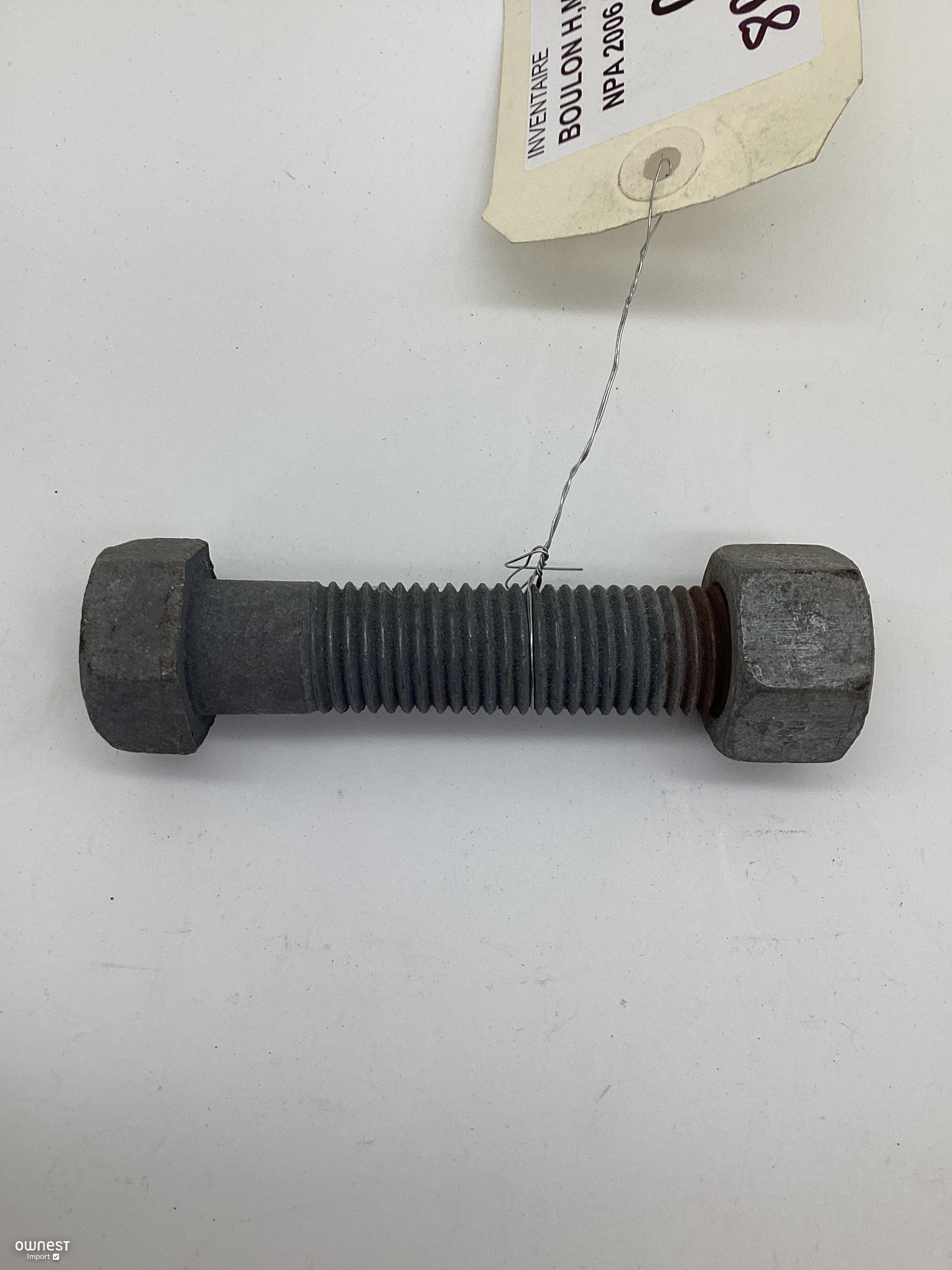 BOULON H,M20-100/80N ECROU HH