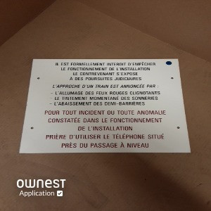 PLAQUE AVIS AU PUBLIC NUMERO 5