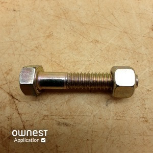 BOULON H,M10-40,ECROU H ZING.