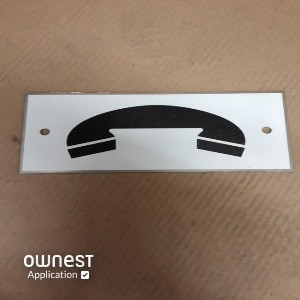 PLAQUE PICTOGRAMME TELEPHONE