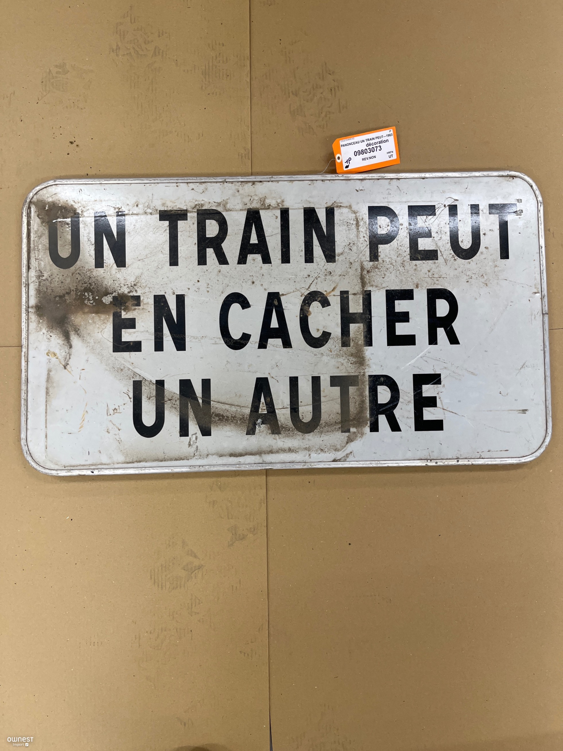 PANONCEAU UN TRAIN PEUT---1963