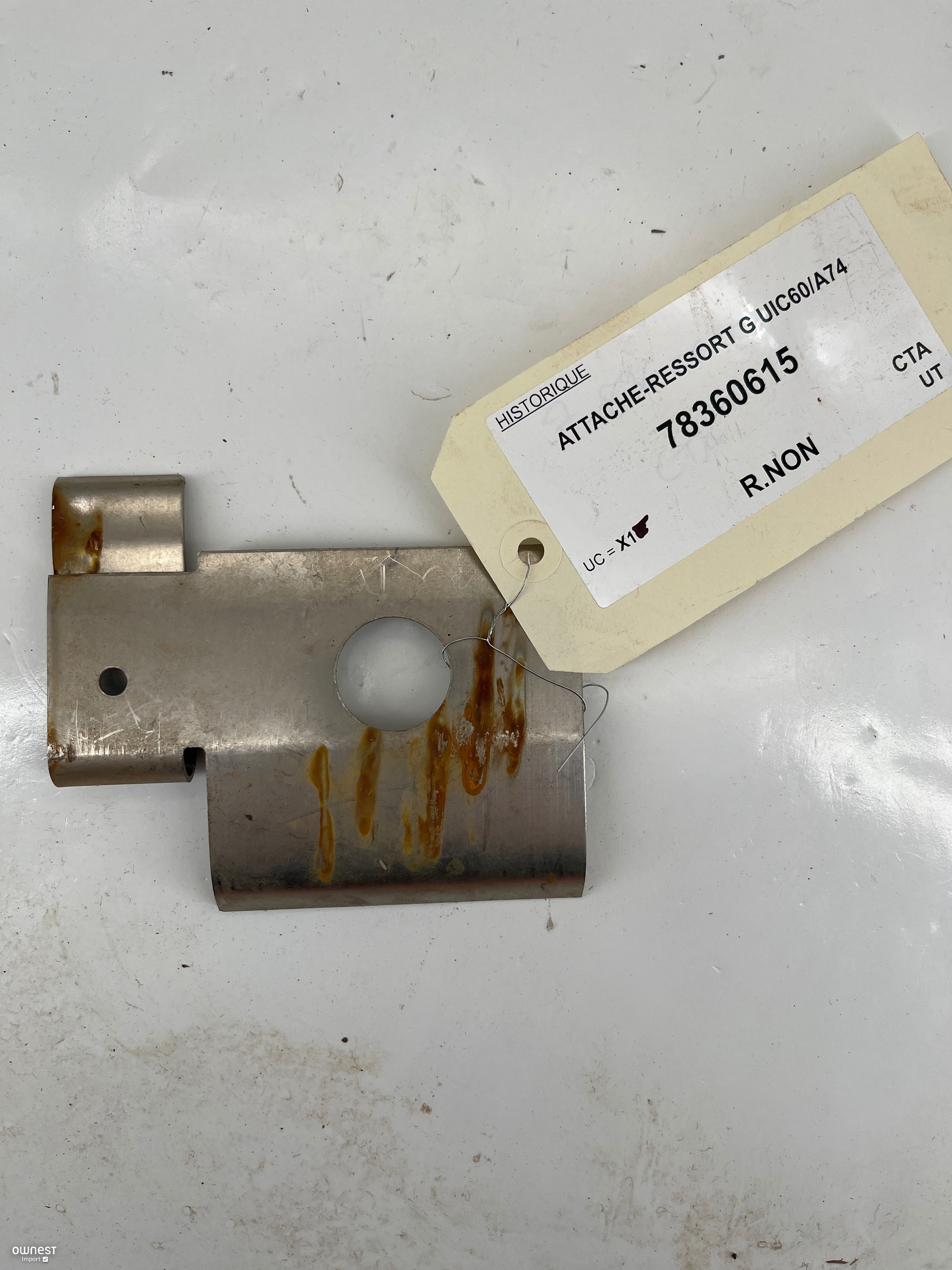 ATTACHE-RESSORT G UIC60/A74