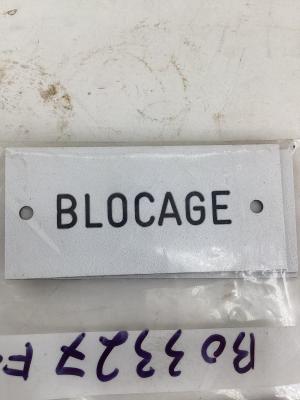 ETIQUETTE DE FONCTION BLOCAGE